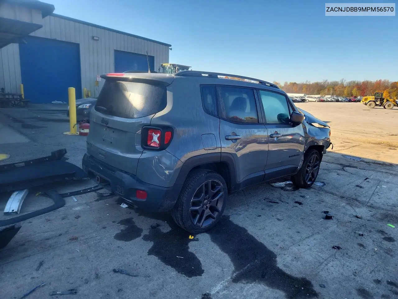 2021 JEEP RENEGADE VIN ZACNJDBB9MPM56570 — фото 3