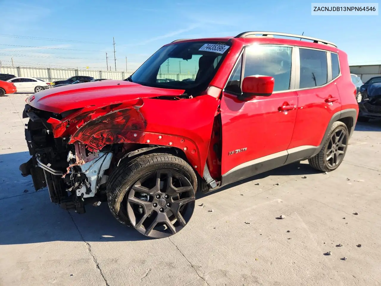 JEEP RENEGADE 2022, VIN ZACNJDB13NPN64546