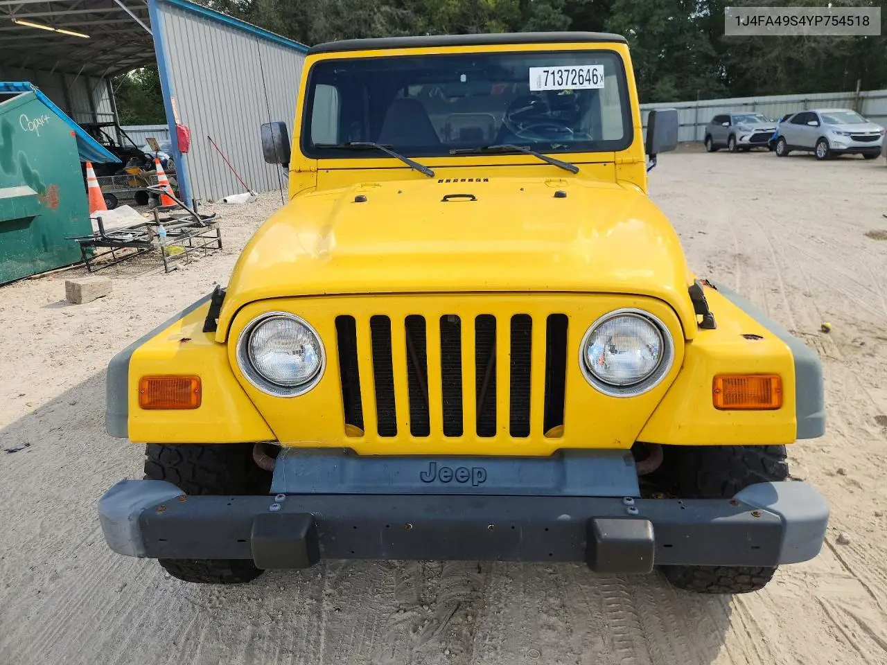 2000 JEEP WRANGLER VIN 1J4FA49S4YP754518 — фото 5