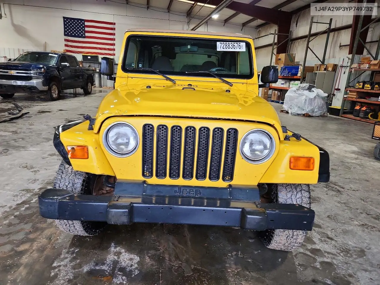 2000 JEEP WRANGLER VIN 1J4FA29P3YP749732 — фото 5