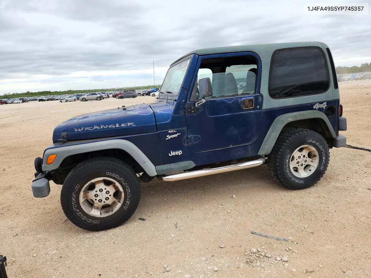 JEEP WRANGLER 2000, VIN 1J4FA49S5YP745357