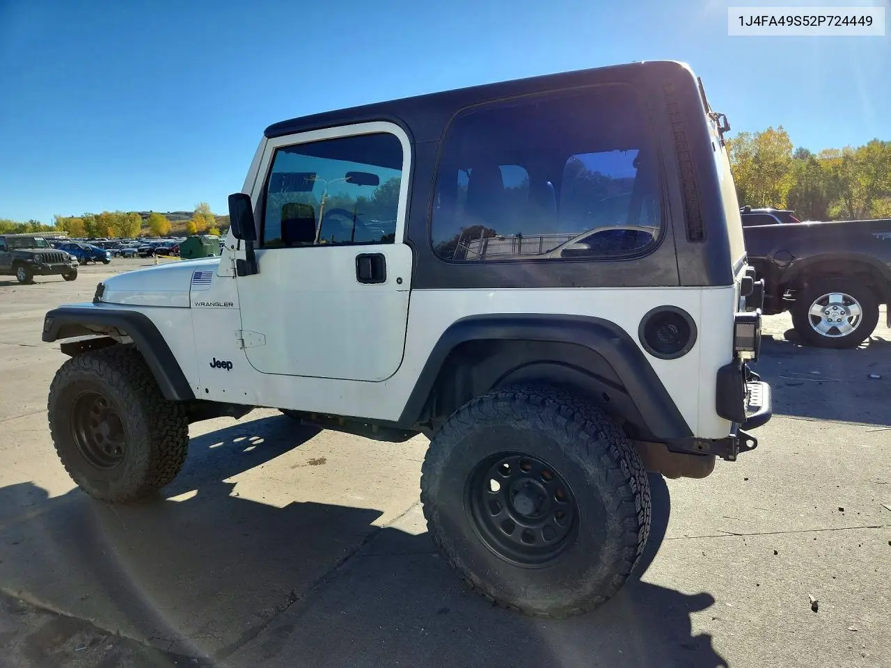 2002 JEEP WRANGLER VIN 1J4FA49S52P724449 — фото 2