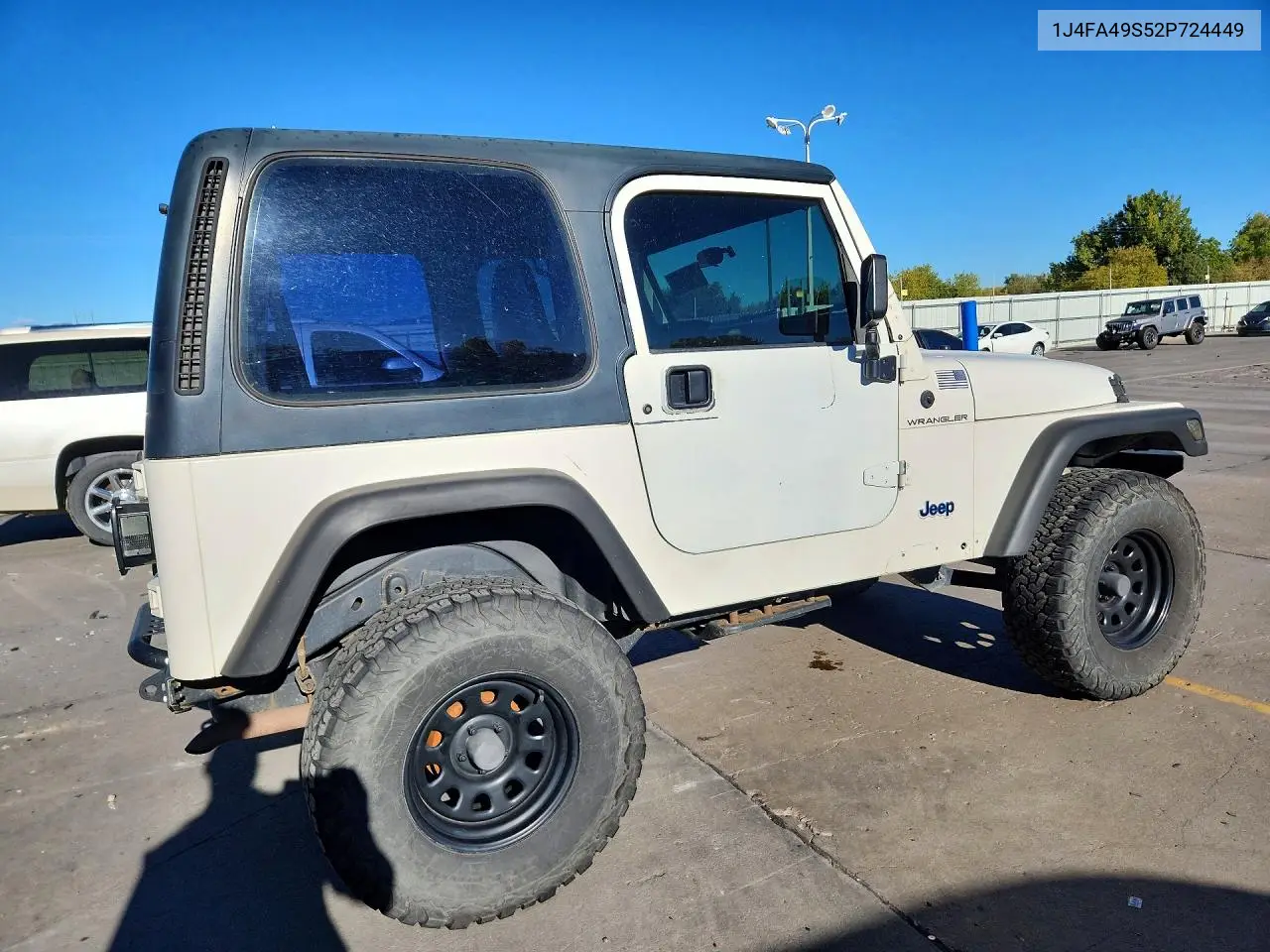 2002 JEEP WRANGLER VIN 1J4FA49S52P724449 — фото 3