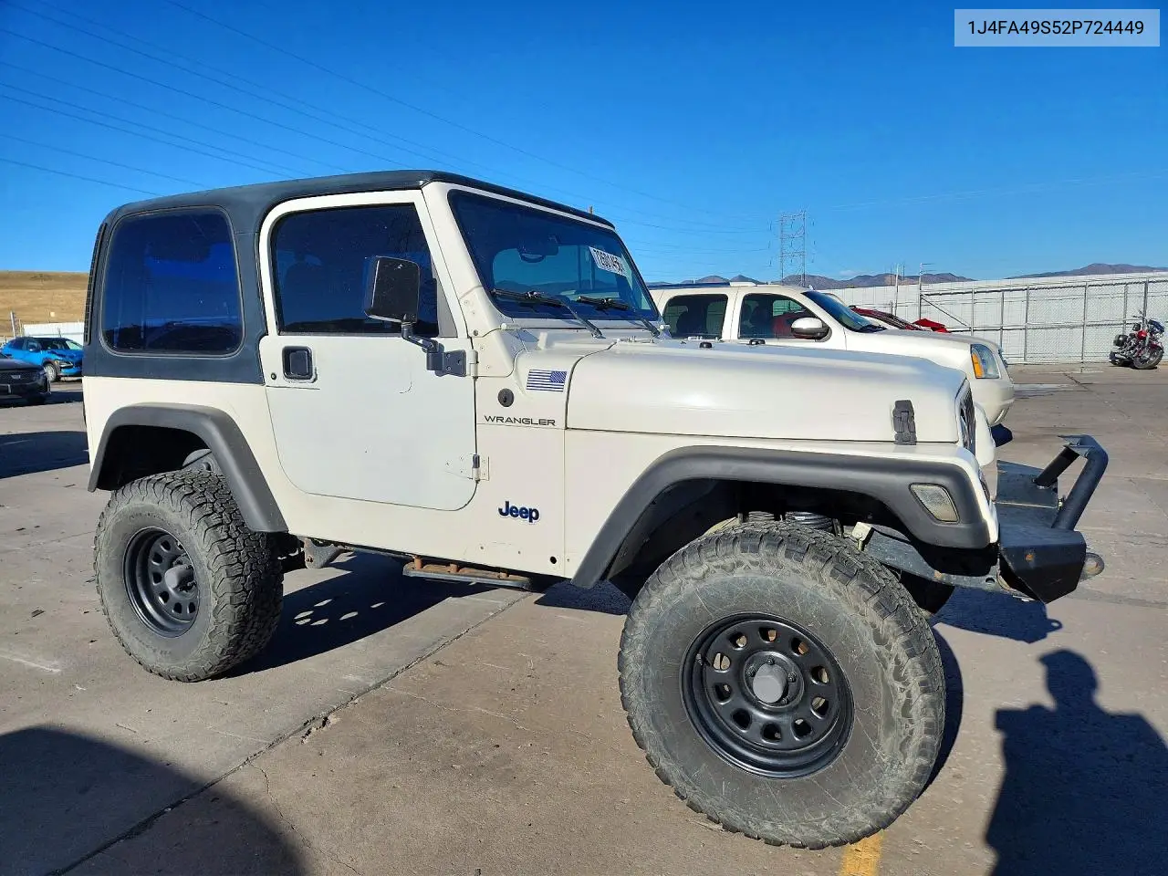 2002 JEEP WRANGLER VIN 1J4FA49S52P724449 — фото 4