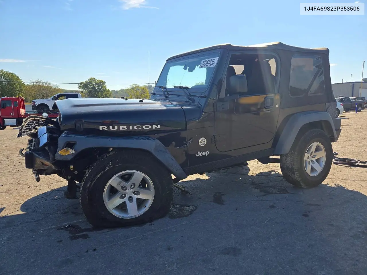 JEEP WRANGLER 2003, VIN 1J4FA69S23P353506