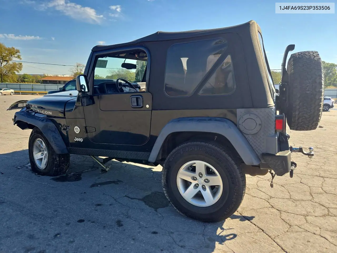 2003 JEEP WRANGLER VIN 1J4FA69S23P353506 — фото 2