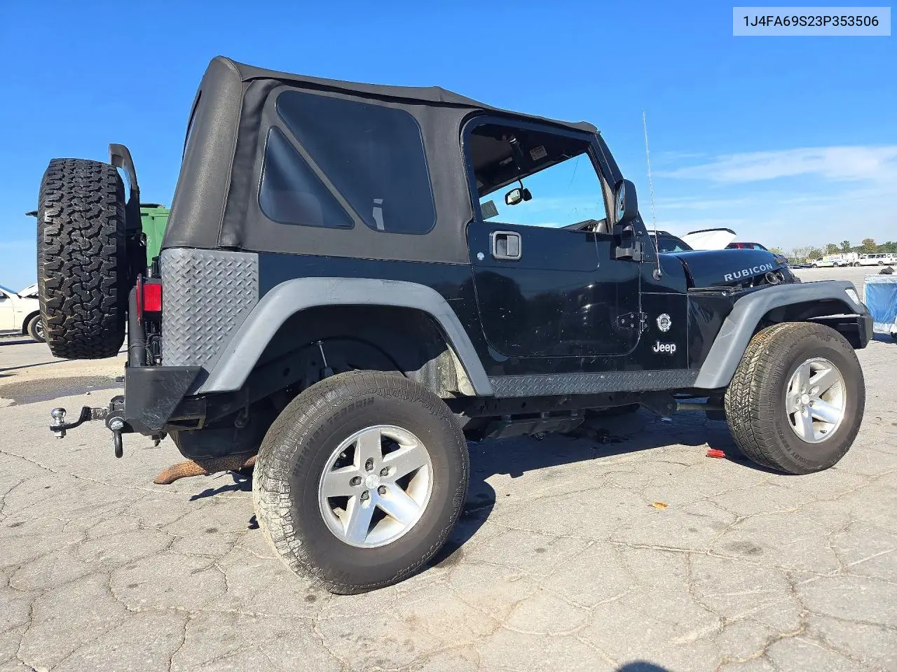 2003 JEEP WRANGLER VIN 1J4FA69S23P353506 — фото 3