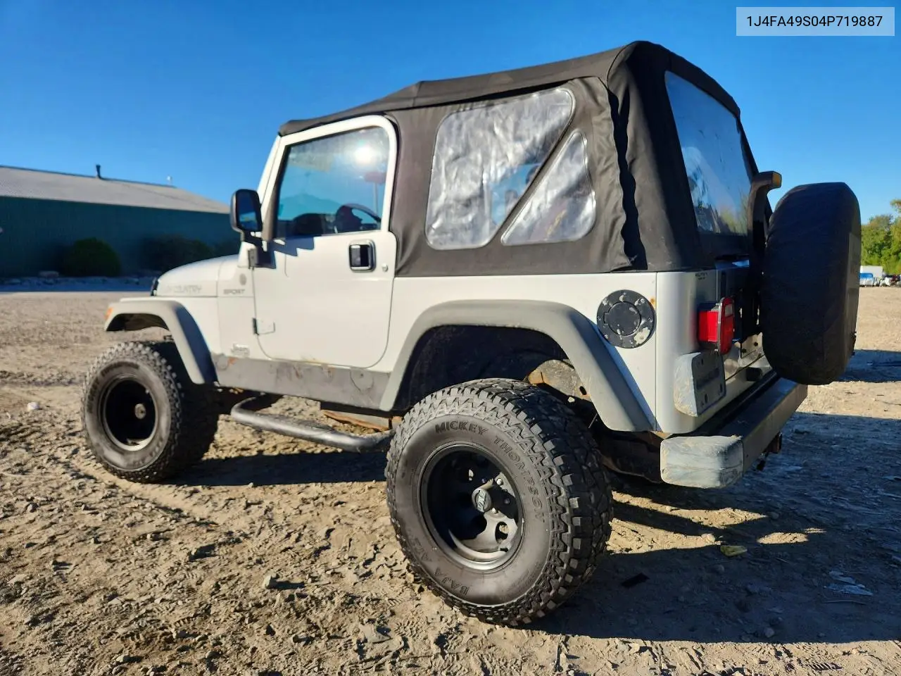 JEEP WRANGLER 2004, VIN 1J4FA49S04P719887