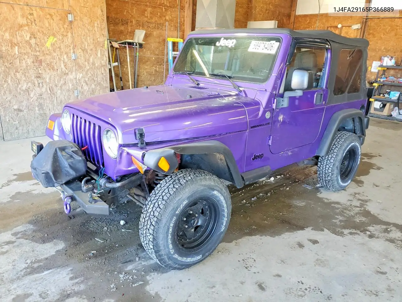 JEEP WRANGLER 2005, VIN 1J4FA29165P366889