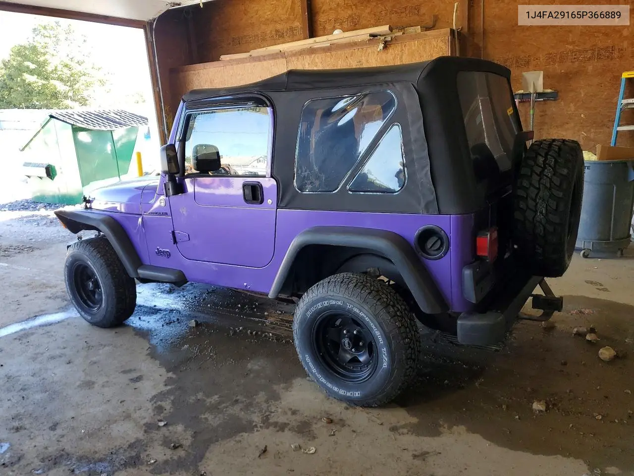 2005 JEEP WRANGLER VIN 1J4FA29165P366889 — фото 2