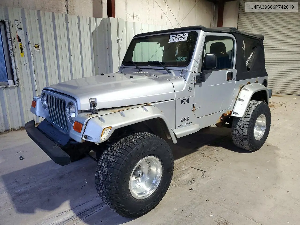 JEEP WRANGLER 2006, VIN 1J4FA39S66P742619