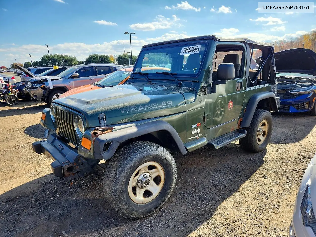 JEEP WRANGLER 2006, VIN 1J4FA39S26P763161