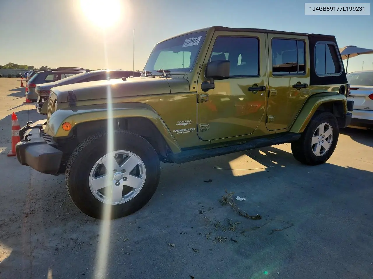 JEEP WRANGLER 2007, VIN 1J4GB59177L199231