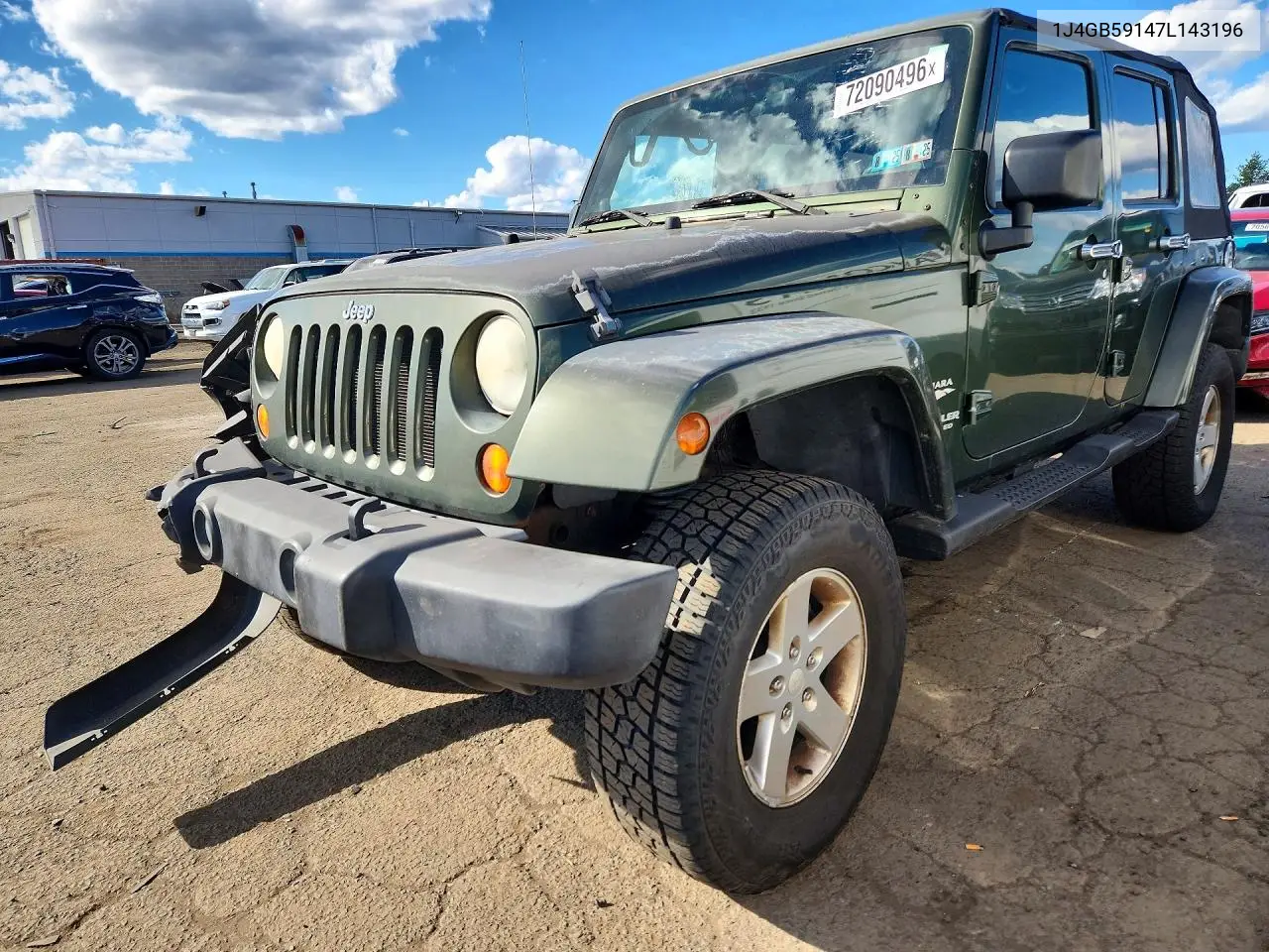 JEEP WRANGLER 2007, VIN 1J4GB59147L143196