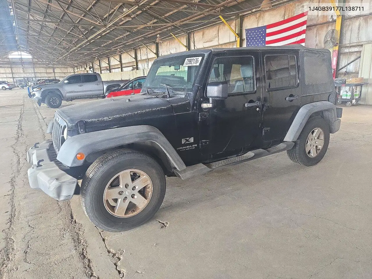 JEEP WRANGLER 2007, VIN 1J4GB39177L138711