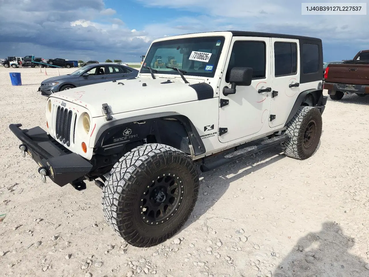 JEEP WRANGLER 2007, VIN 1J4GB39127L227537