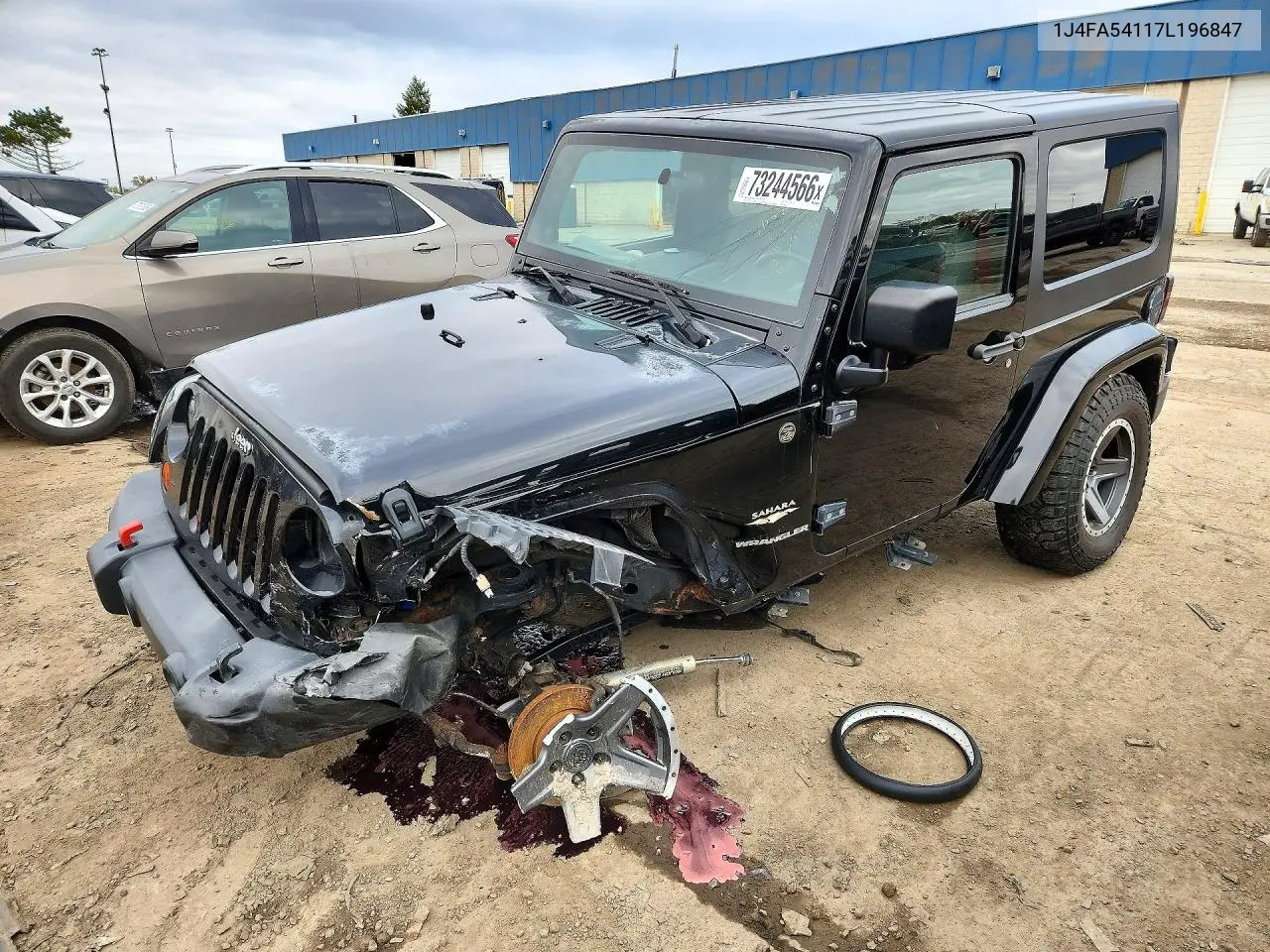 JEEP WRANGLER 2007, VIN 1J4FA54117L196847