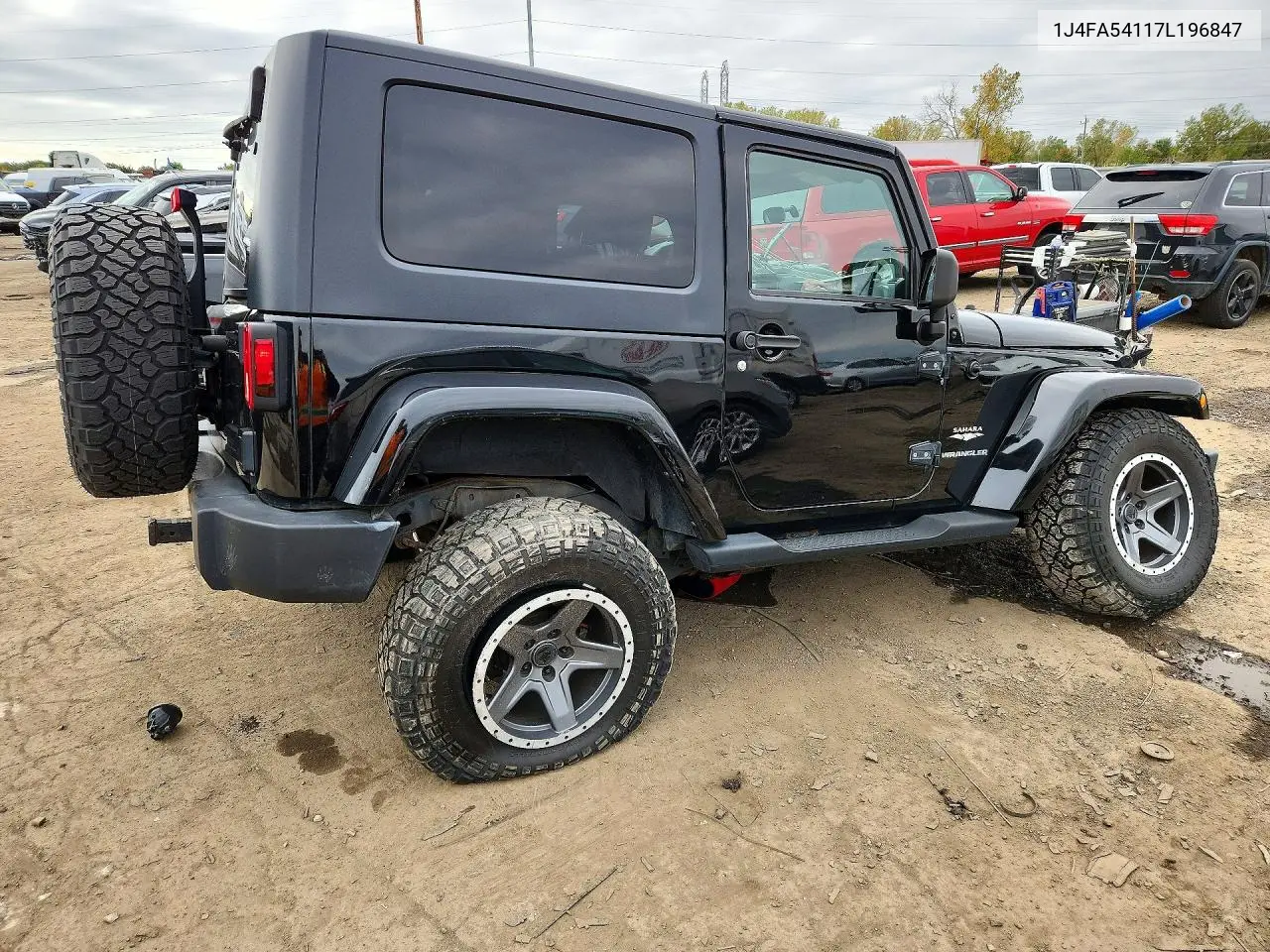 2007 JEEP WRANGLER VIN 1J4FA54117L196847 — фото 3