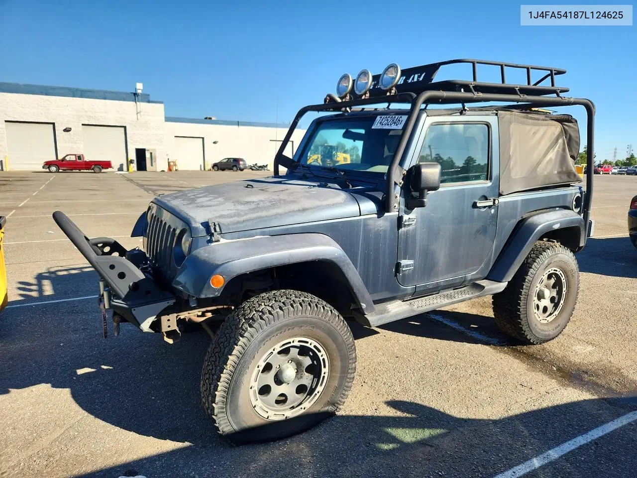 JEEP WRANGLER 2007, VIN 1J4FA54187L124625