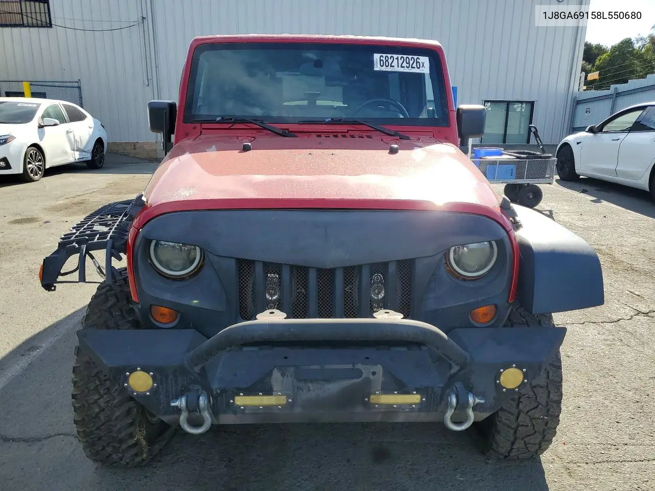 2008 JEEP WRANGLER VIN 1J8GA69158L550680 — фото 5