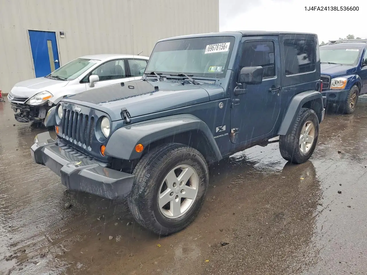 JEEP WRANGLER 2008, VIN 1J4FA24138L536600