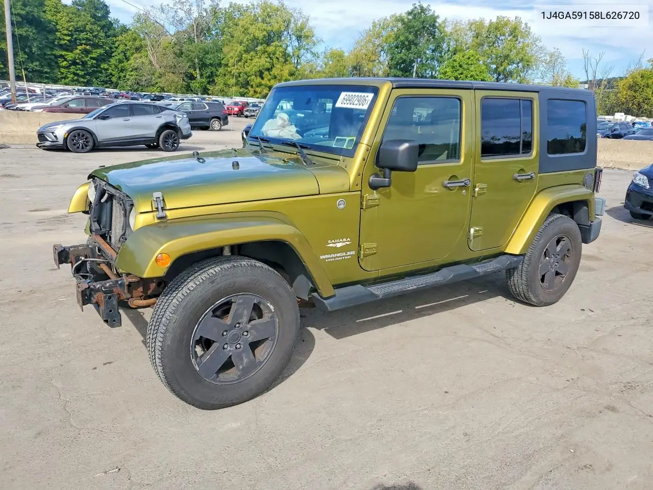 JEEP WRANGLER 2008, VIN 1J4GA59158L626720