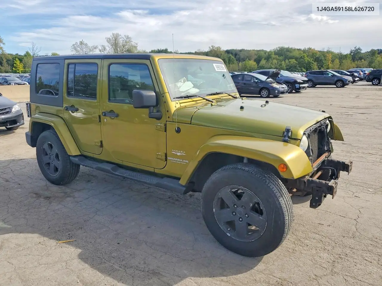 2008 JEEP WRANGLER VIN 1J4GA59158L626720 — фото 4