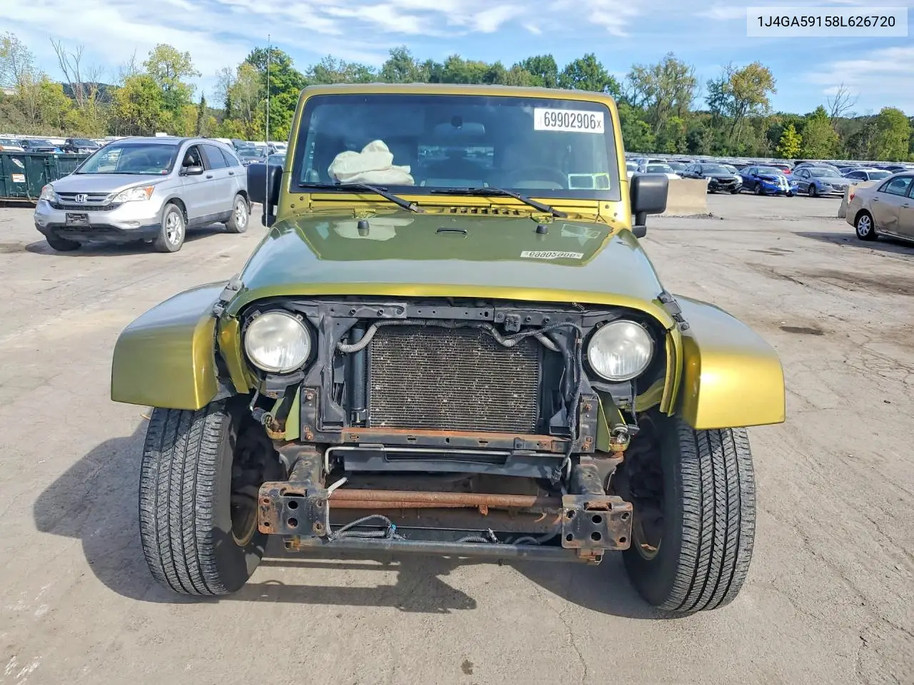 2008 JEEP WRANGLER VIN 1J4GA59158L626720 — фото 5