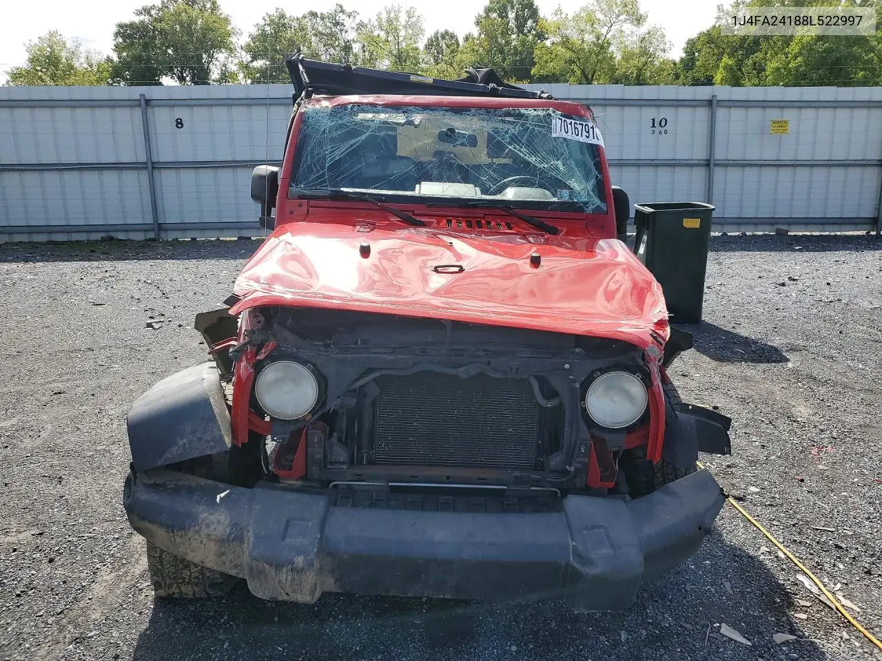 2008 JEEP WRANGLER VIN 1J4FA24188L522997 — фото 5