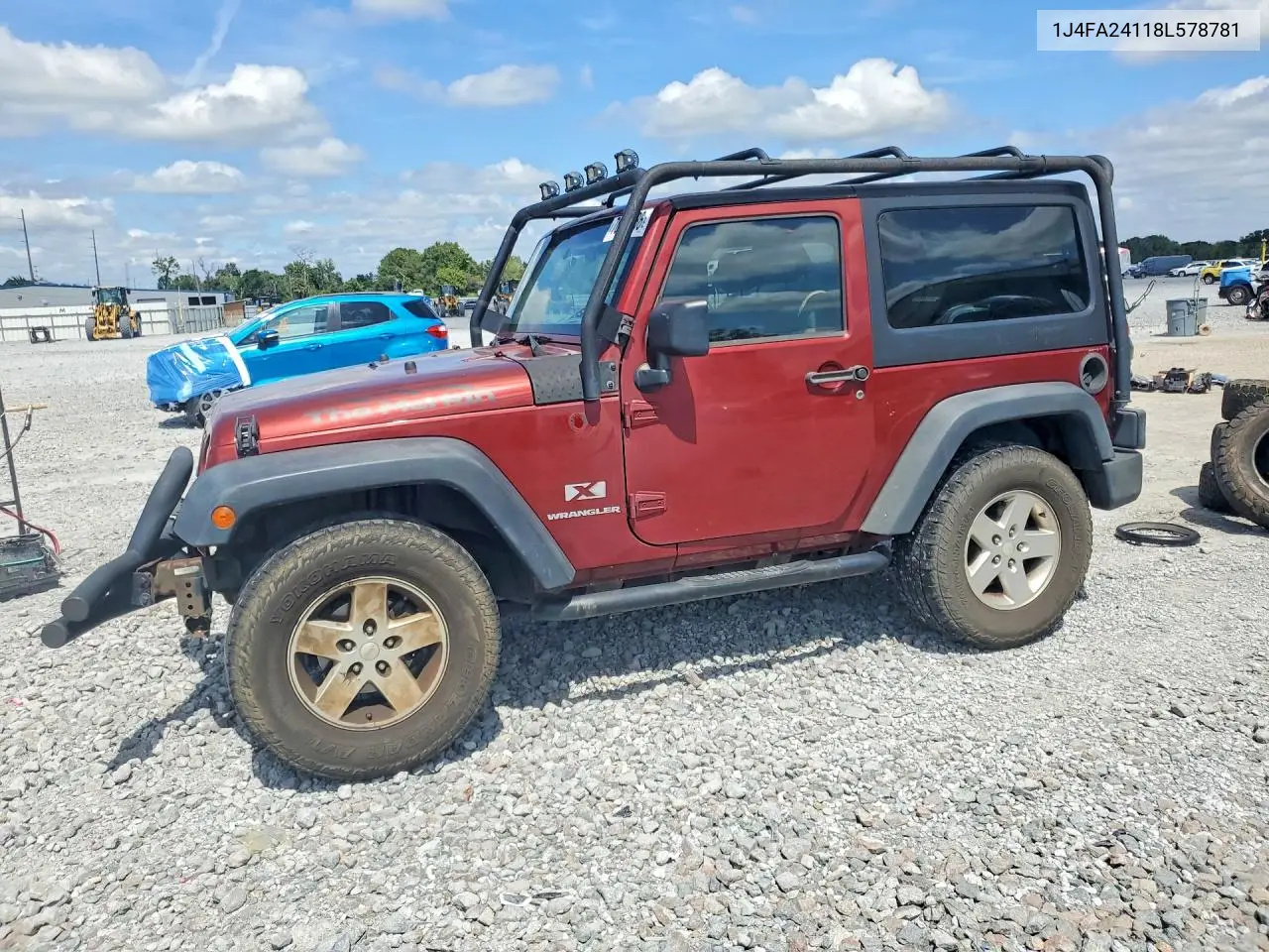 JEEP WRANGLER 2008, VIN 1J4FA24118L578781