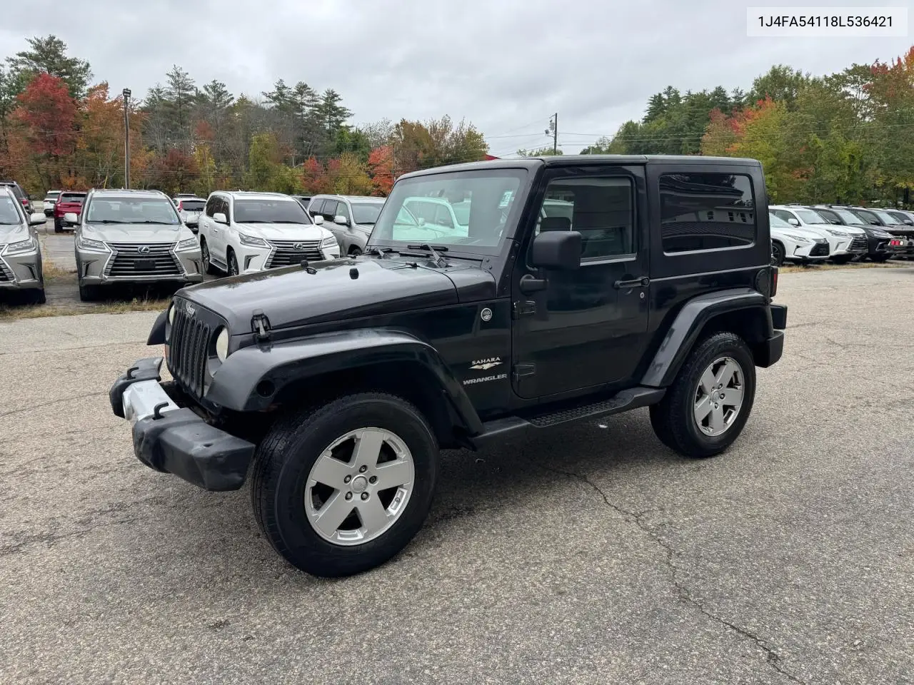 2008 JEEP WRANGLER VIN 1J4FA54118L536421 — фото 2