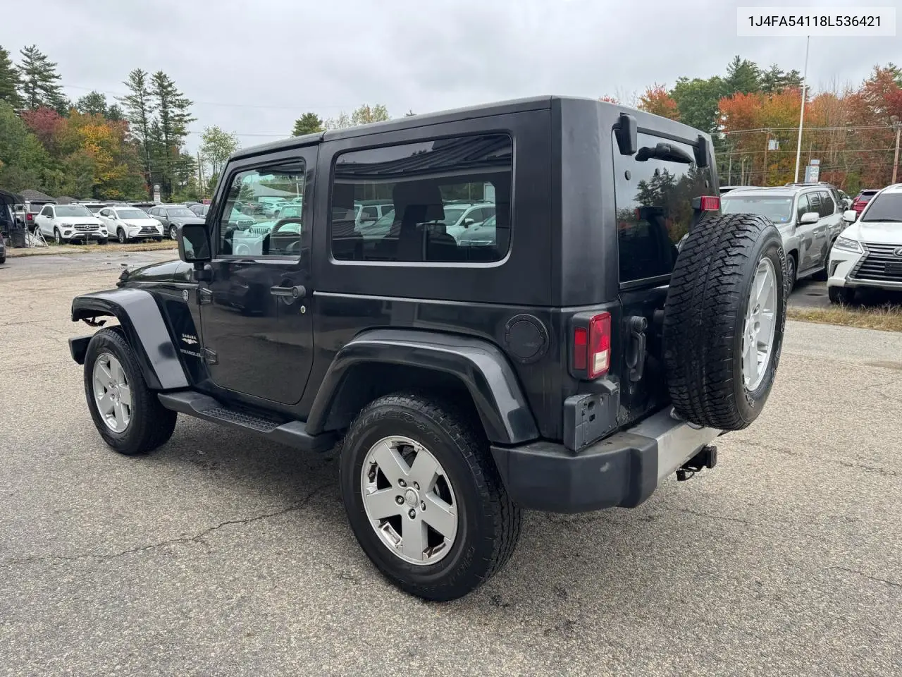 2008 JEEP WRANGLER VIN 1J4FA54118L536421 — фото 3