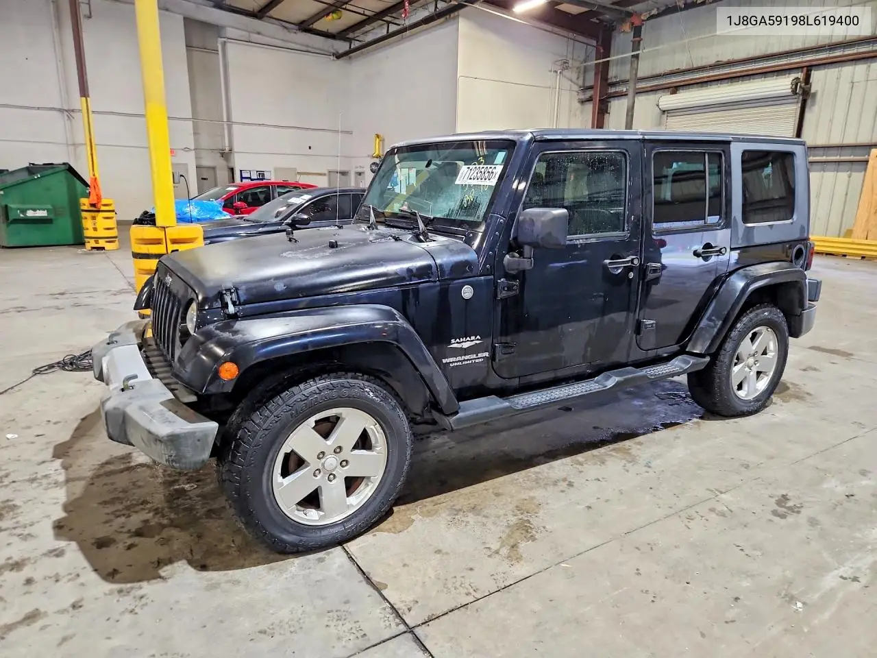 JEEP WRANGLER 2008, VIN 1J8GA59198L619400