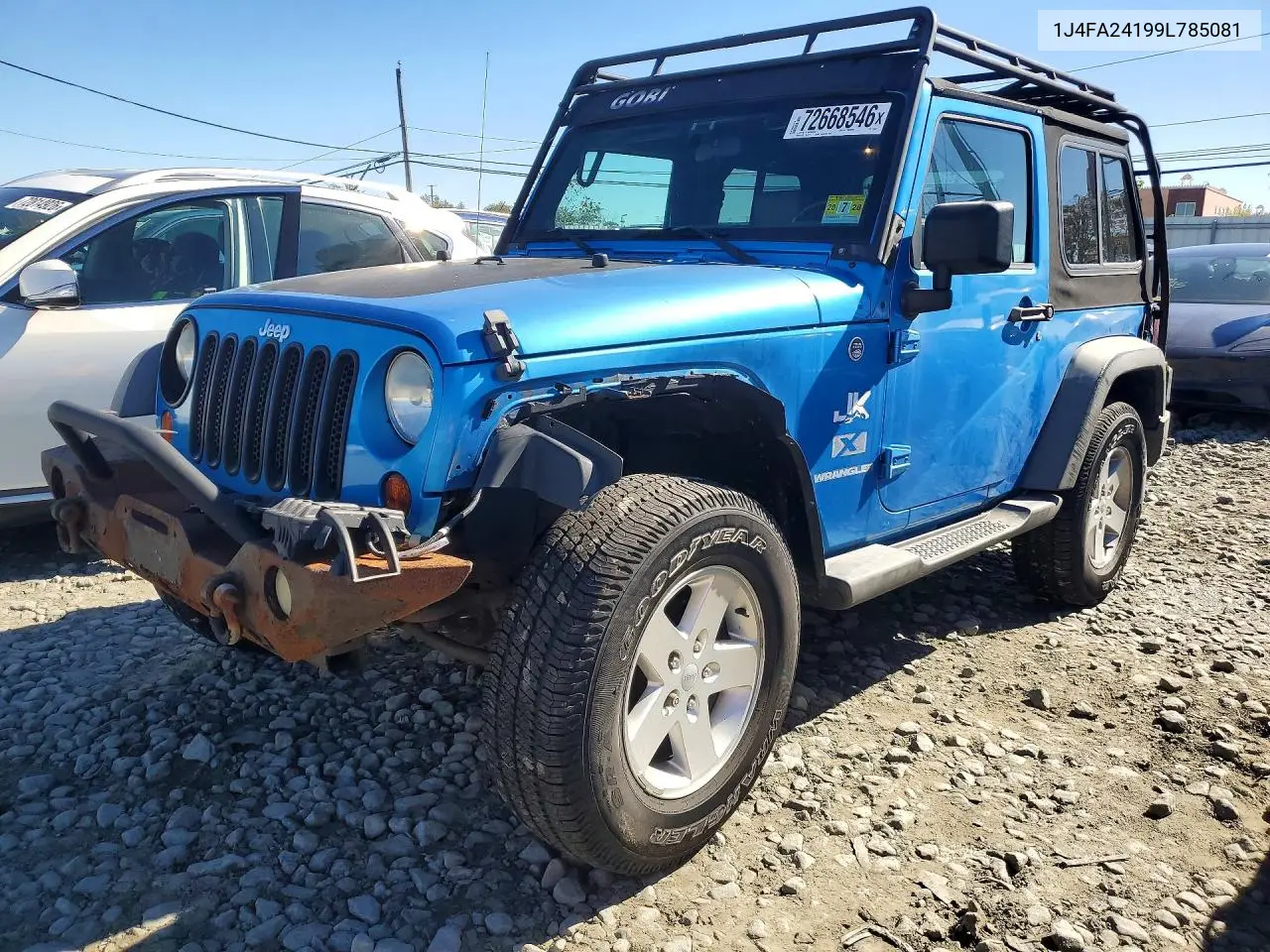 JEEP WRANGLER 2009, VIN 1J4FA24199L785081
