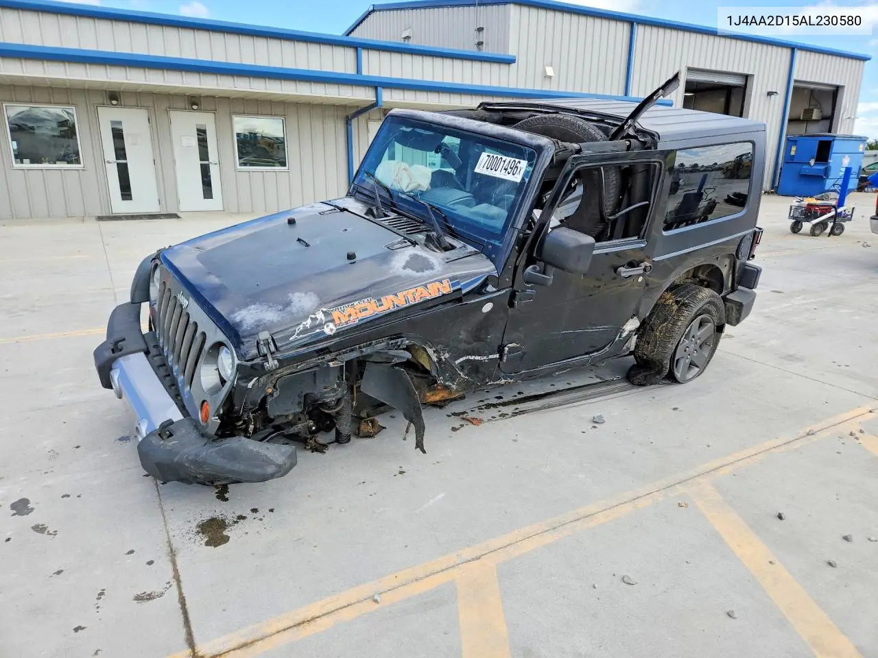 JEEP WRANGLER 2010, VIN 1J4AA2D15AL230580