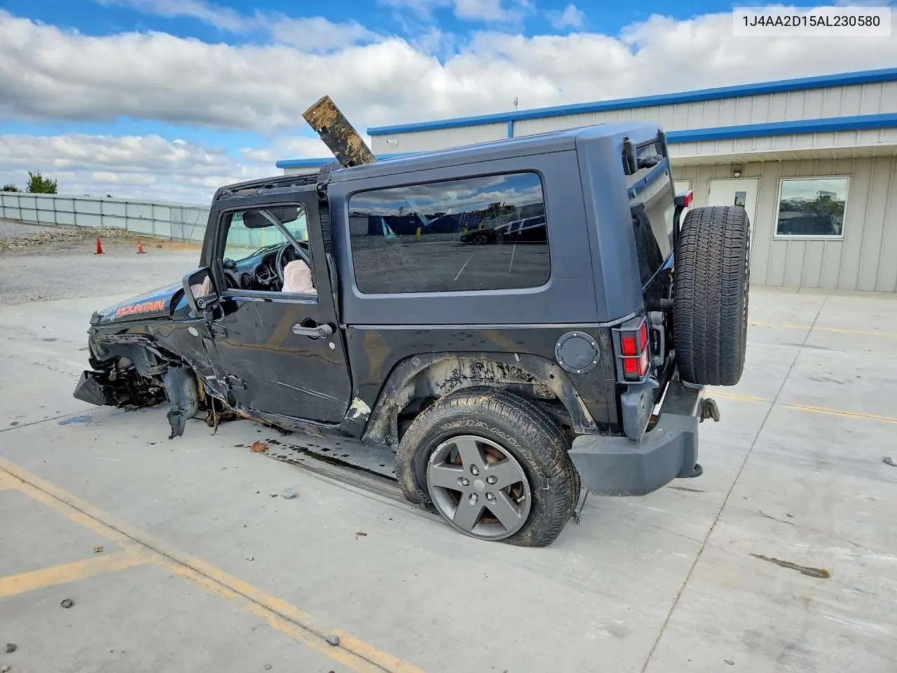 2010 JEEP WRANGLER VIN 1J4AA2D15AL230580 — фото 2