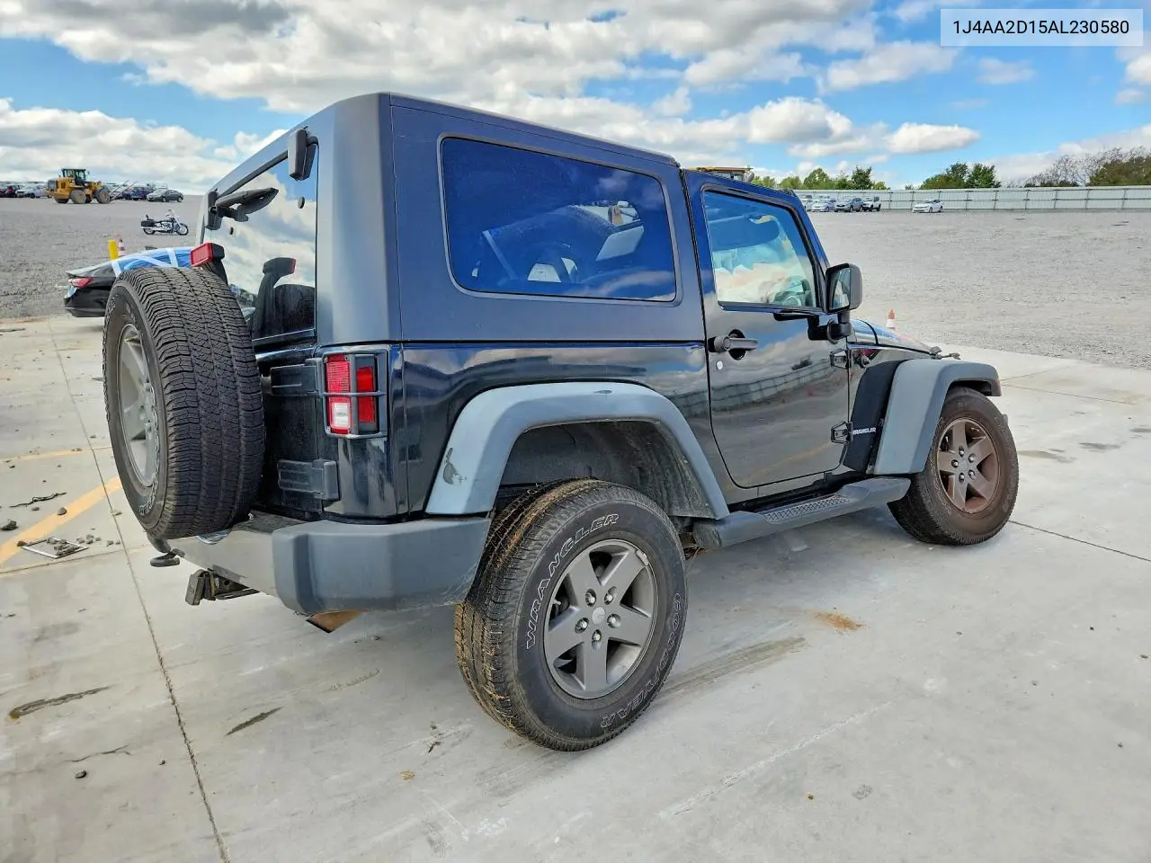 2010 JEEP WRANGLER VIN 1J4AA2D15AL230580 — фото 3