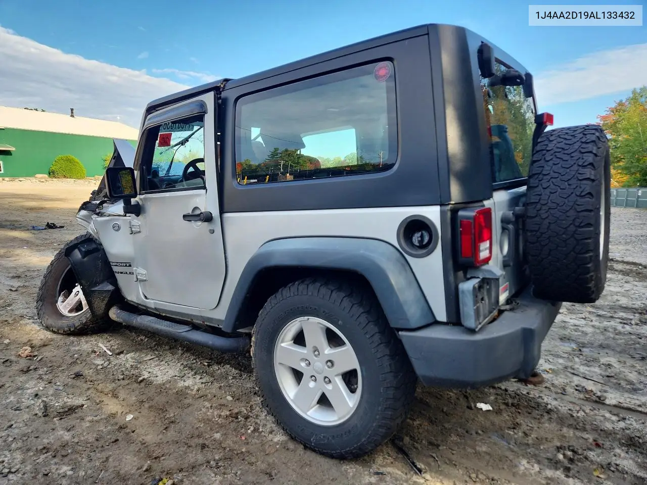2010 JEEP WRANGLER VIN 1J4AA2D19AL133432 — фото 2