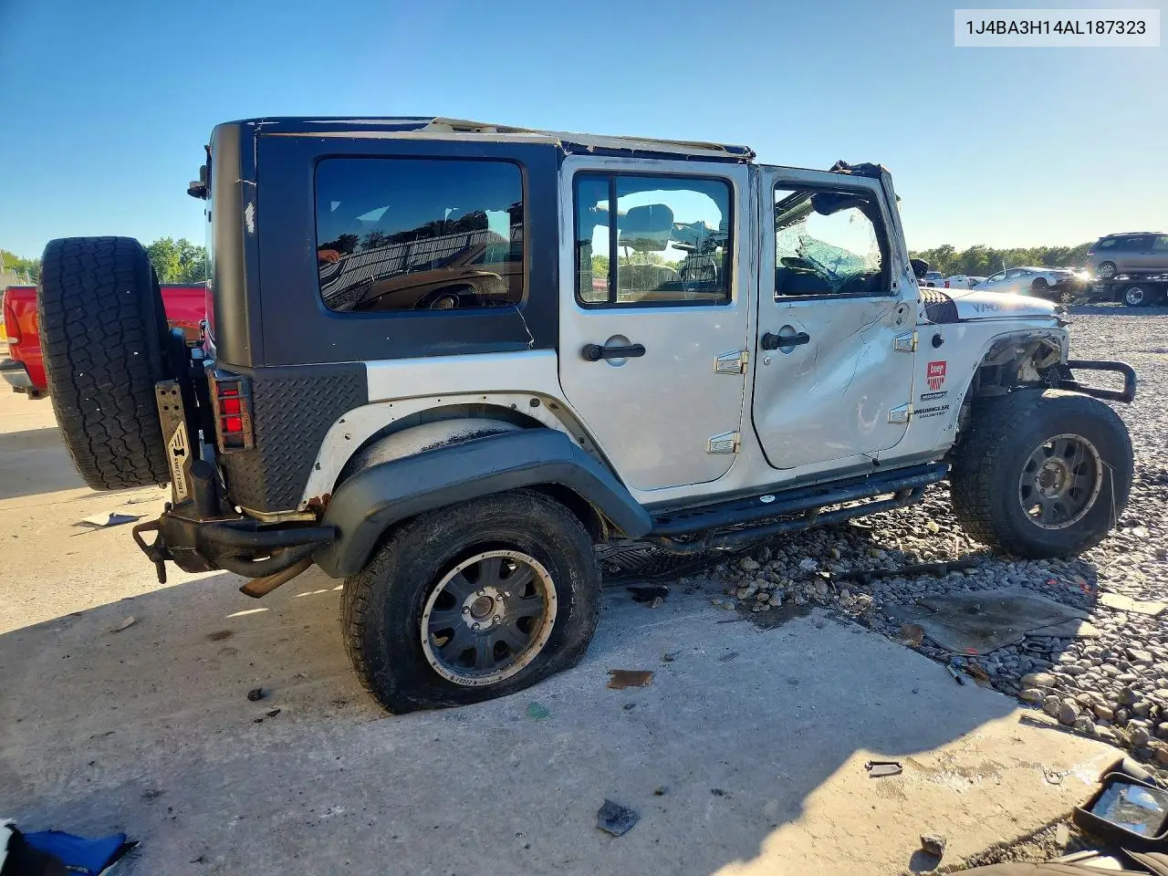 2010 JEEP WRANGLER VIN 1J4BA3H14AL187323 — фото 3