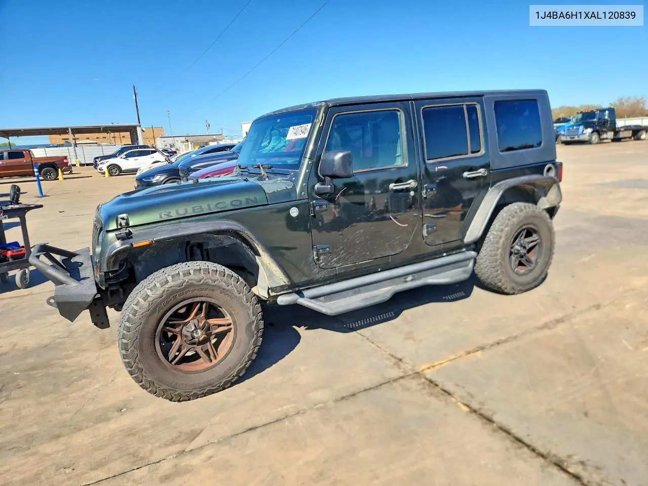JEEP WRANGLER 2010, VIN 1J4BA6H1XAL120839