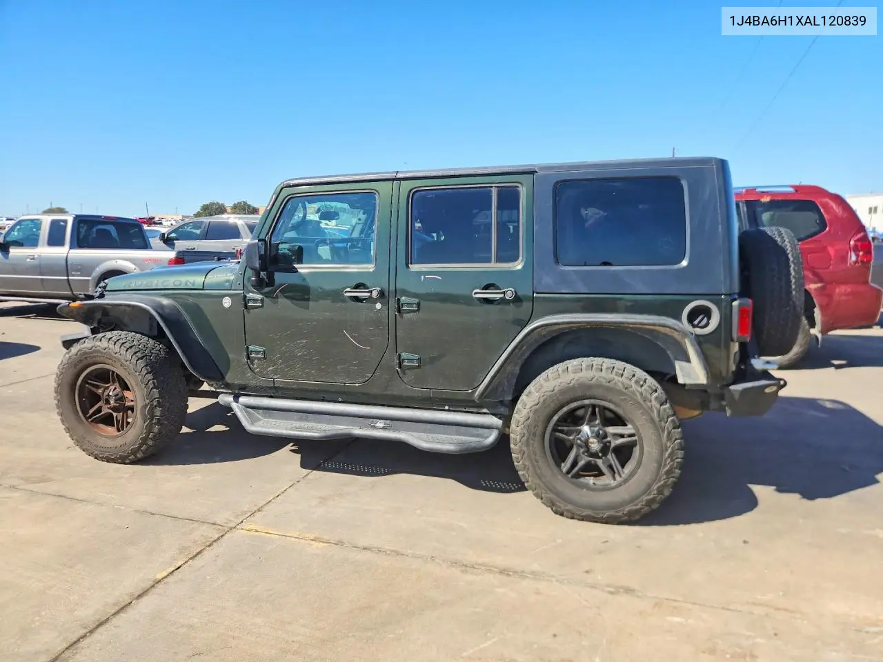 2010 JEEP WRANGLER VIN 1J4BA6H1XAL120839 — фото 2