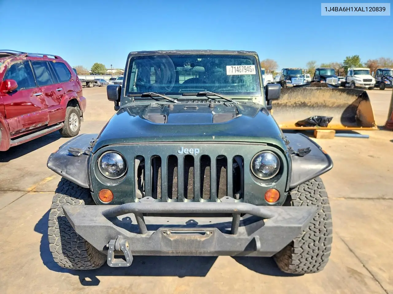 2010 JEEP WRANGLER VIN 1J4BA6H1XAL120839 — фото 5