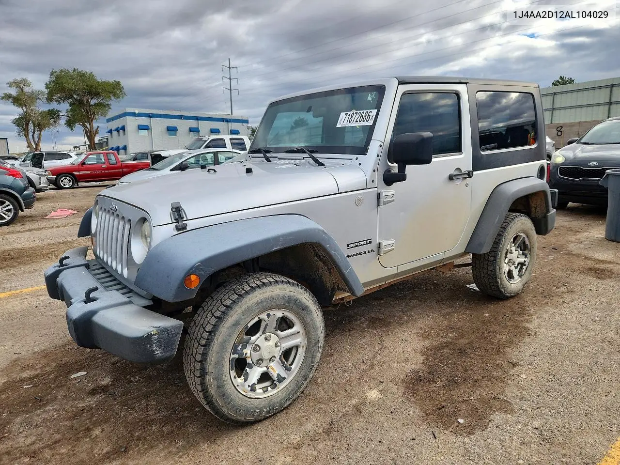JEEP WRANGLER 2010, VIN 1J4AA2D12AL104029