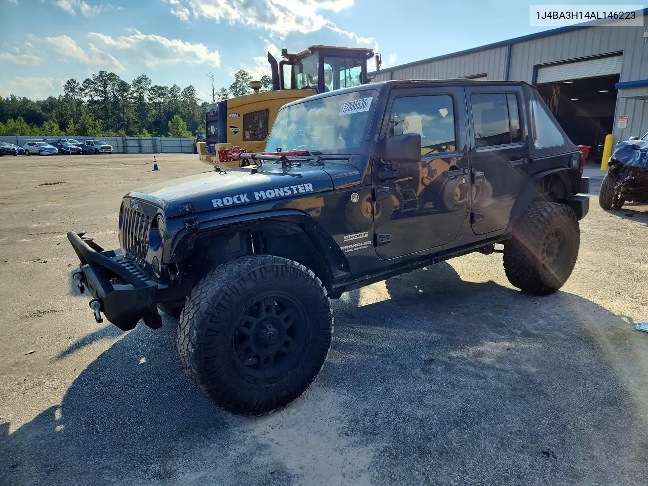 JEEP WRANGLER 2010, VIN 1J4BA3H14AL146223