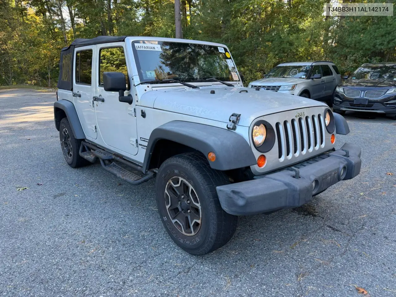 JEEP WRANGLER 2010, VIN 1J4BB3H11AL142174