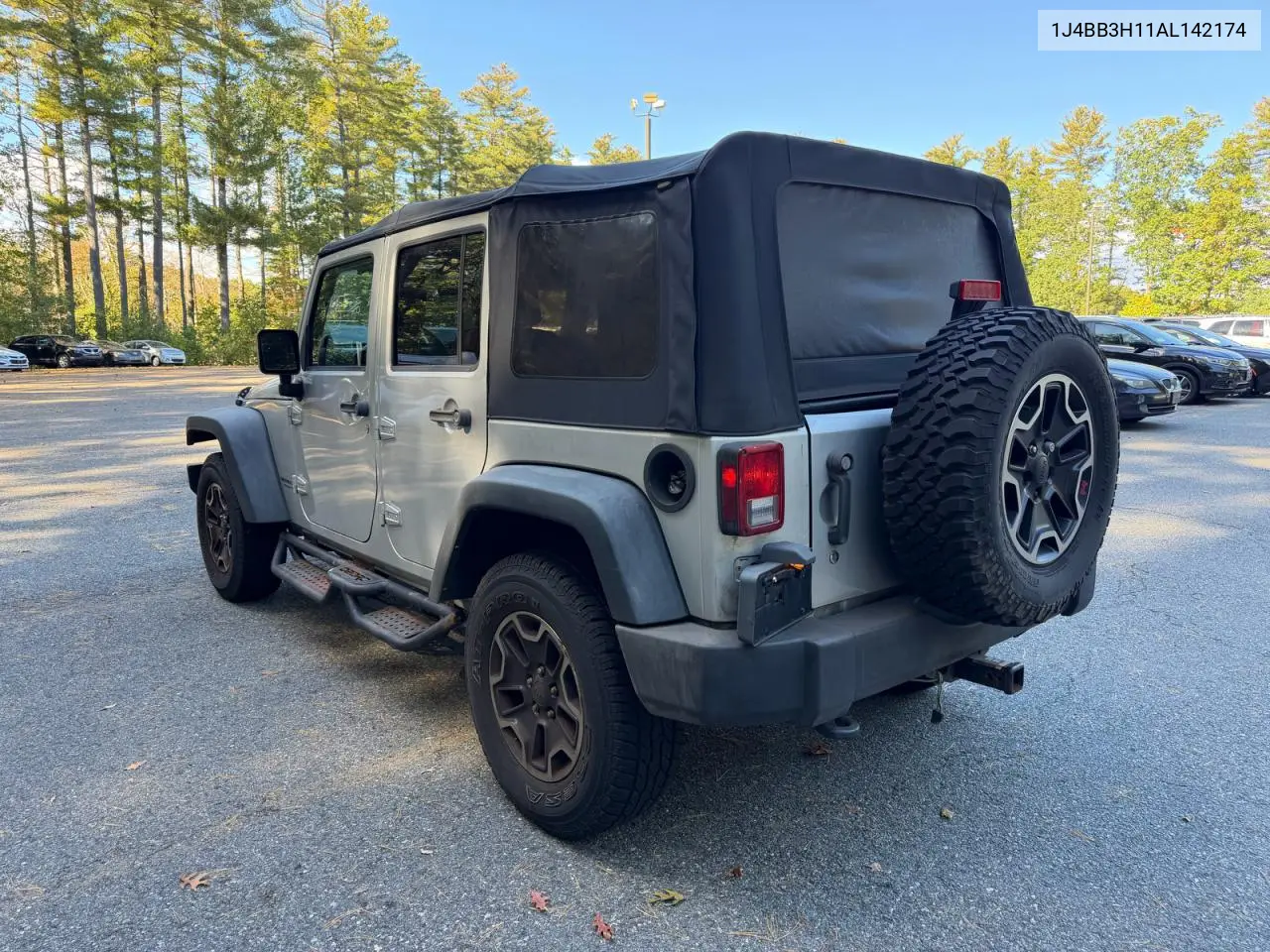 2010 JEEP WRANGLER VIN 1J4BB3H11AL142174 — фото 3