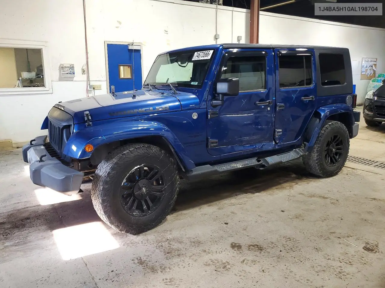JEEP WRANGLER 2010, VIN 1J4BA5H10AL198704