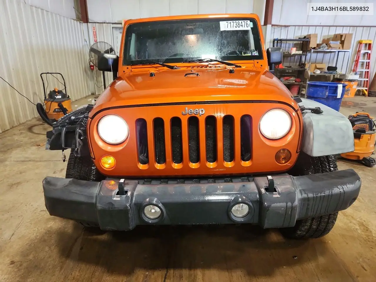 2011 JEEP WRANGLER VIN 1J4BA3H16BL589832 — фото 5