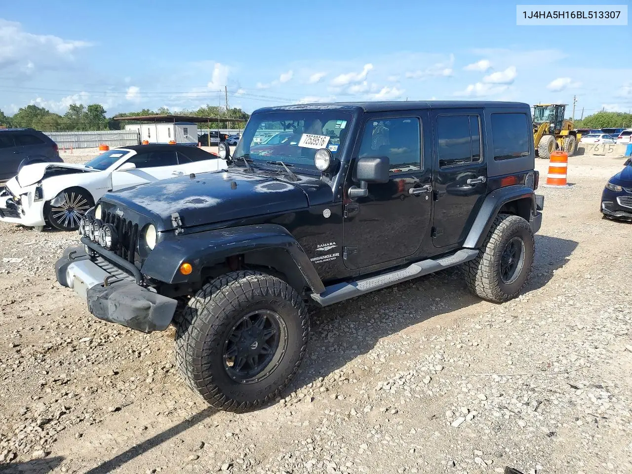 JEEP WRANGLER 2011, VIN 1J4HA5H16BL513307