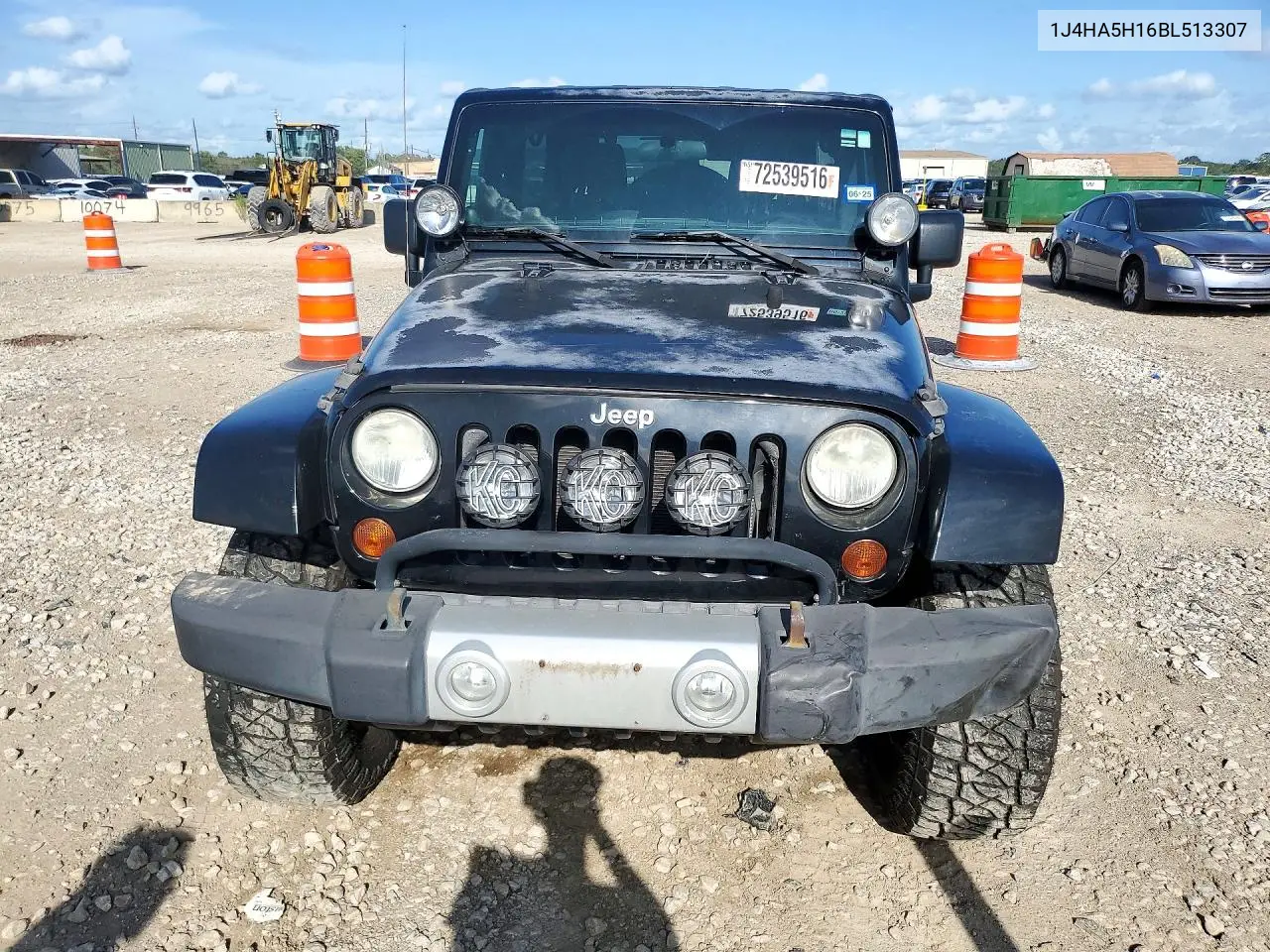 2011 JEEP WRANGLER VIN 1J4HA5H16BL513307 — фото 5